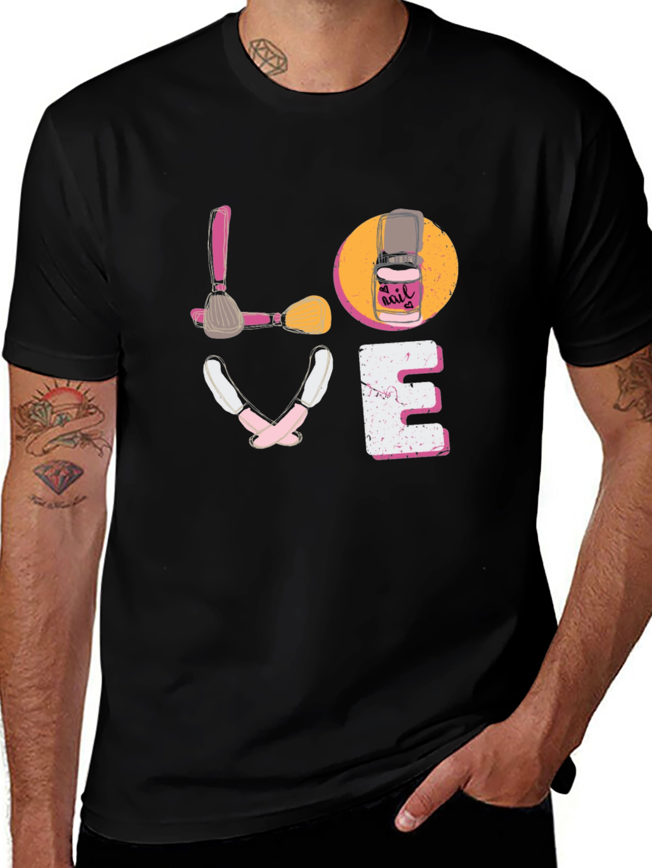 Nail Tech Love T-Shirt - Manicure & Pedicure Design