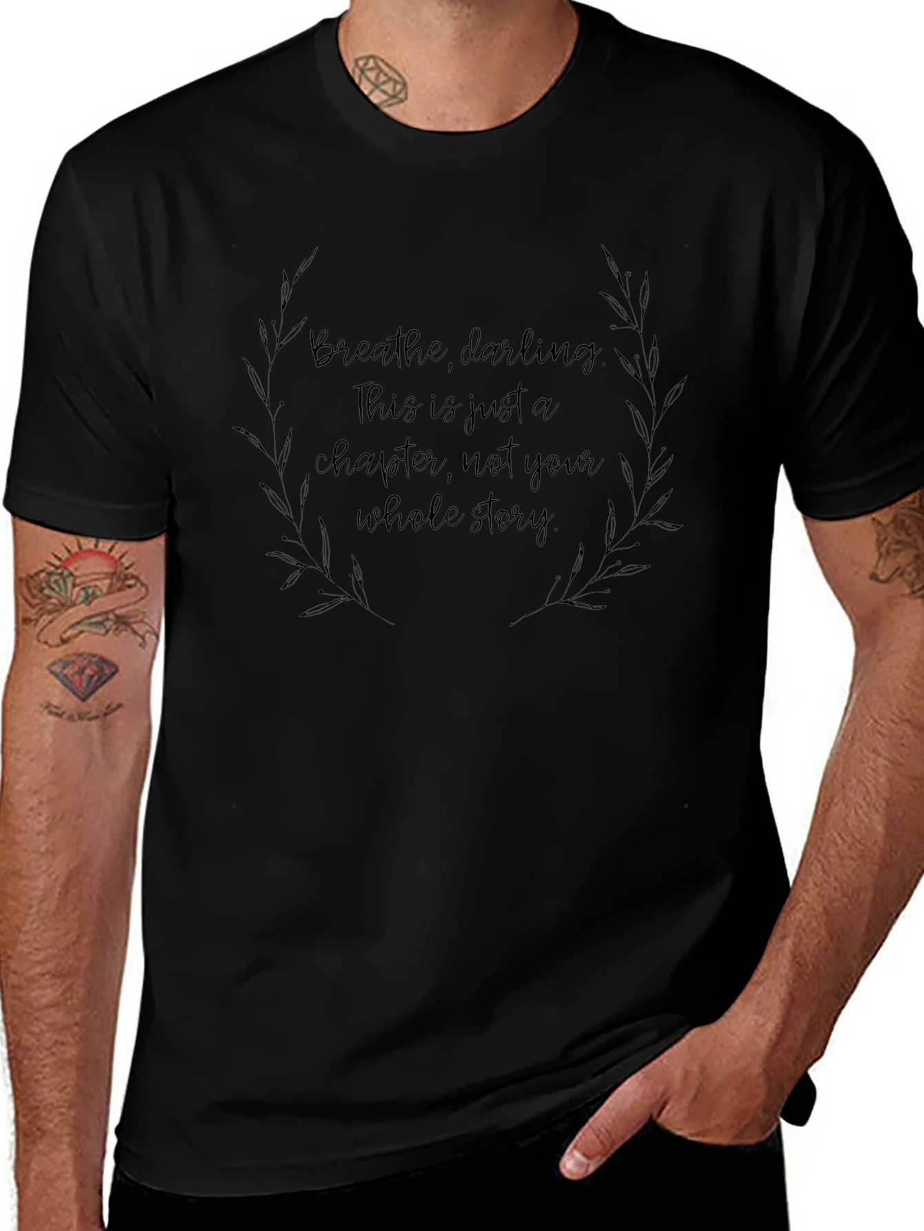 Motivational Graphic Tee - Breathe Darling T-Shirt