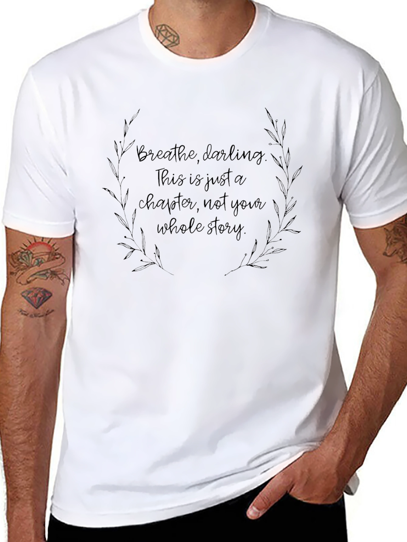 Motivational Graphic Tee - Breathe Darling T-Shirt