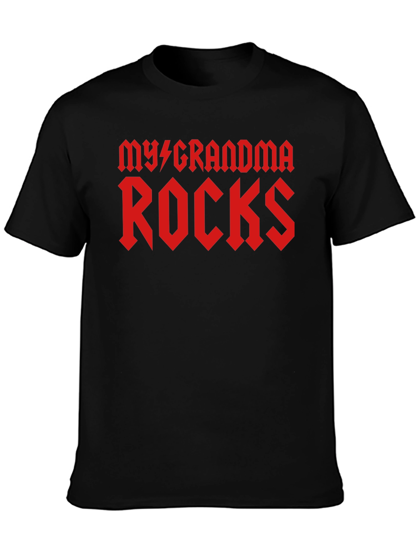 My Grandma Rocks Black T-Shirt