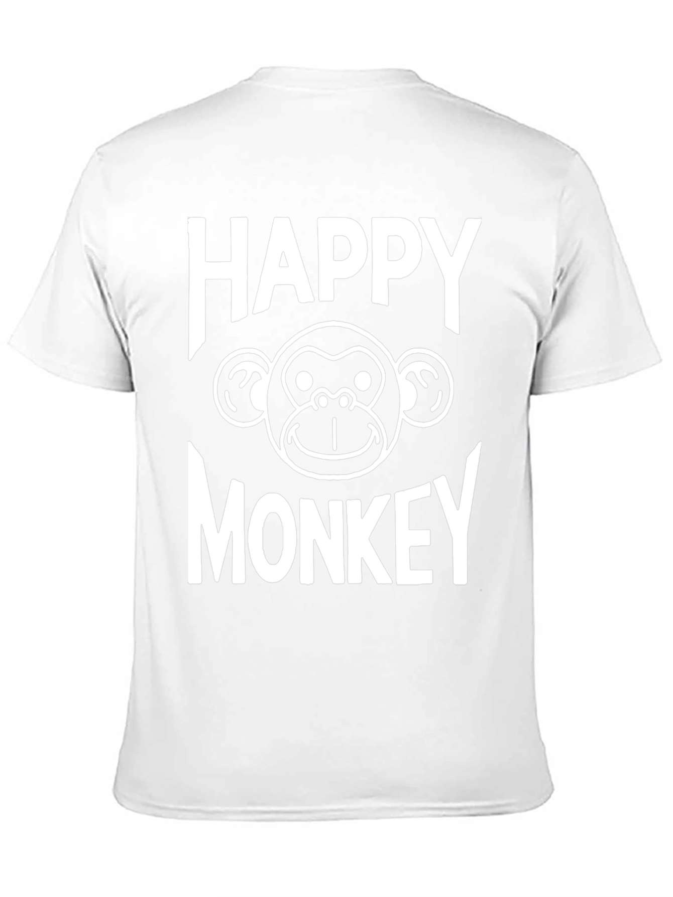 Happy Monkey Graphic T-Shirt - Black