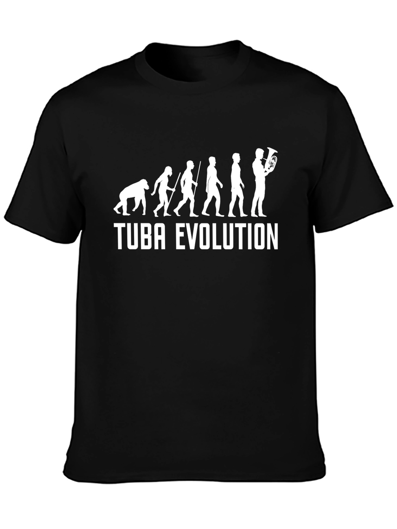 Tuba Evolution T-Shirt - Band Humor Tee
