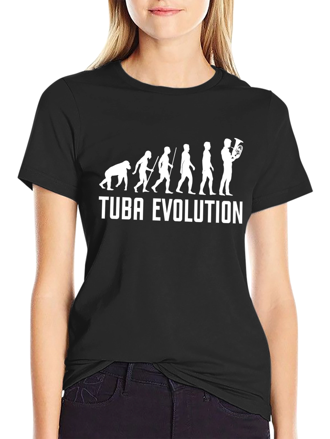 Tuba Evolution T-Shirt - Band Humor Tee
