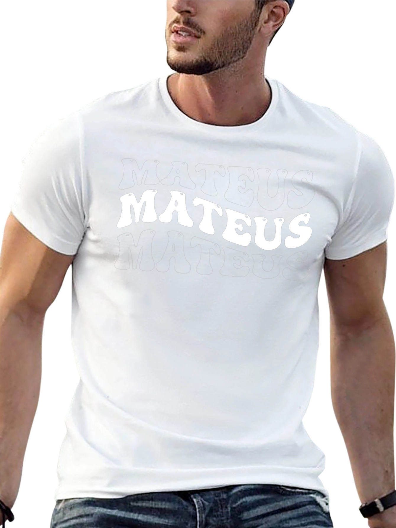 Retro Mateus T-Shirt Cool Name Tee
