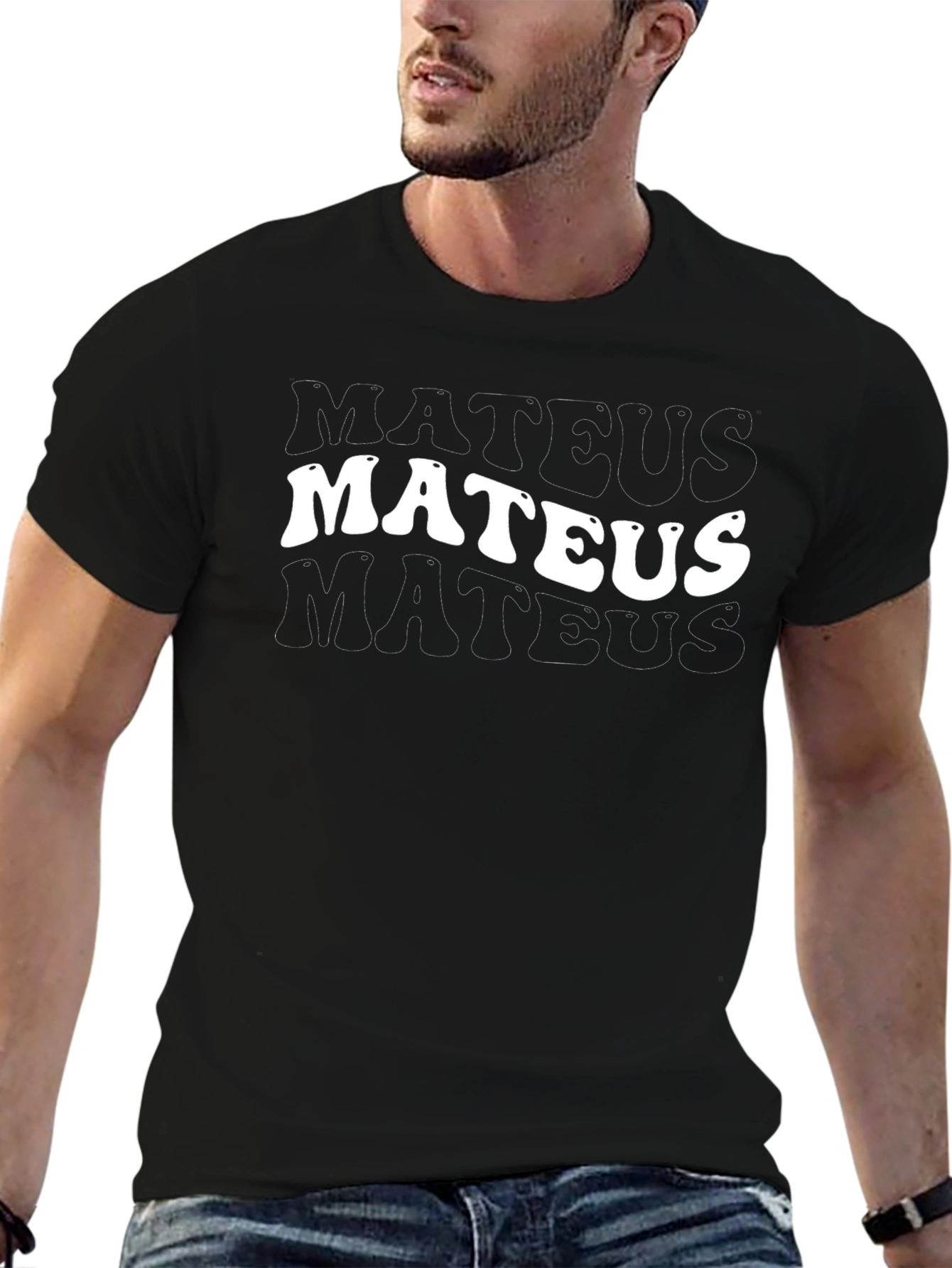 Retro Mateus T-Shirt Cool Name Tee