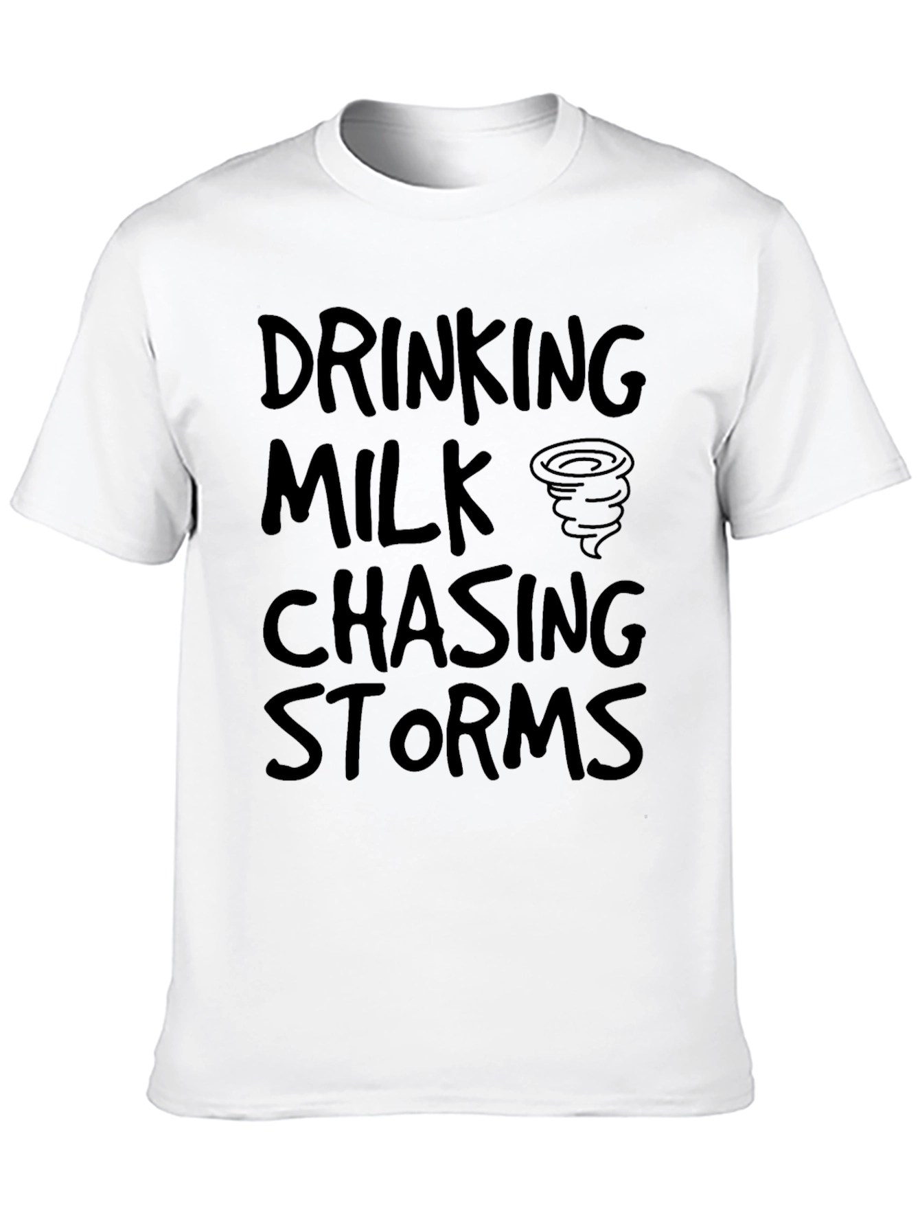 Drinking Milk Chasing Storms Graphic T-Shirt