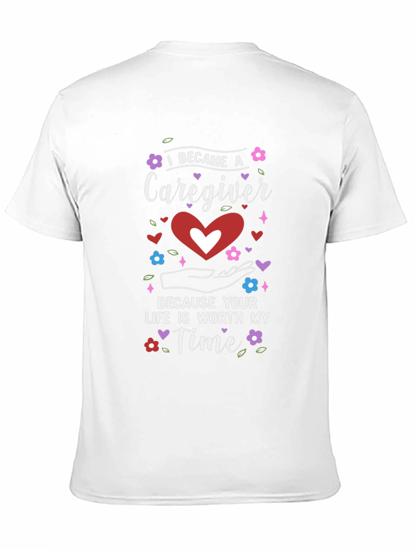 Caregiver Heart Graphic Tee - Worth My Time