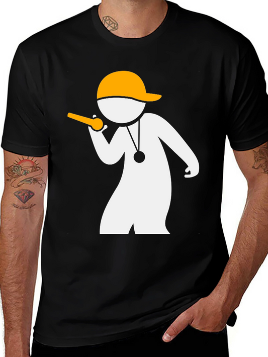 Coach Whistle T-Shirt - Black