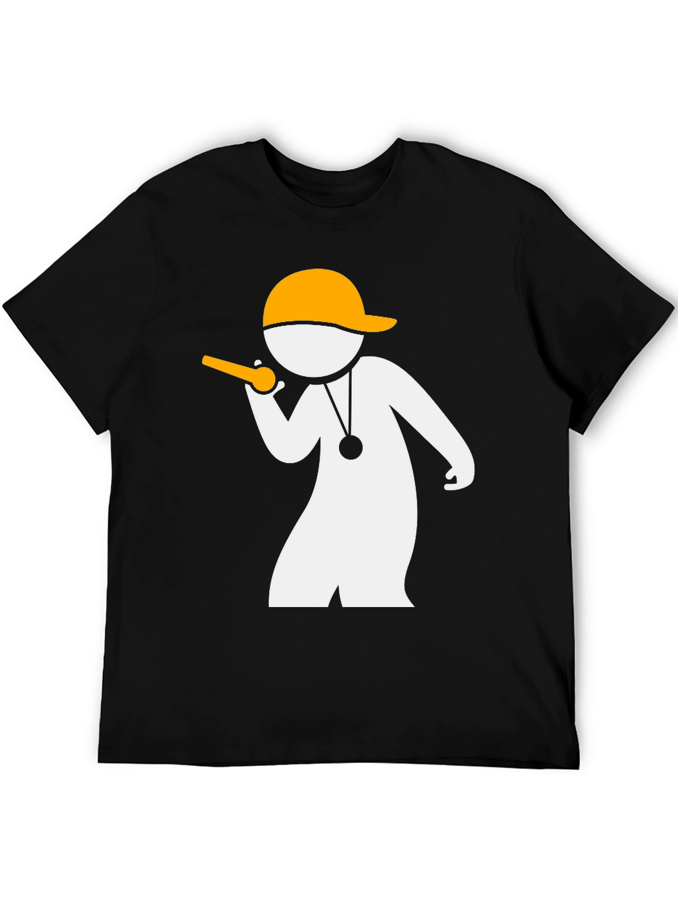 Coach Whistle T-Shirt - Black