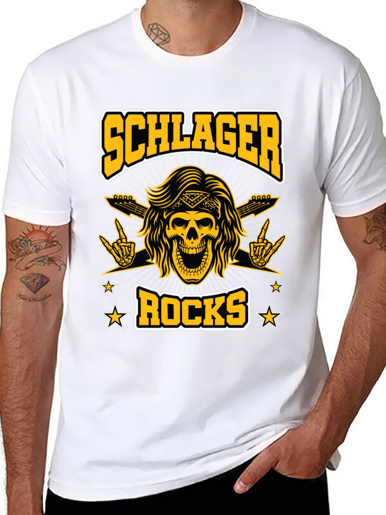 Schlager Rocks Graphic T-Shirt - Rock On!