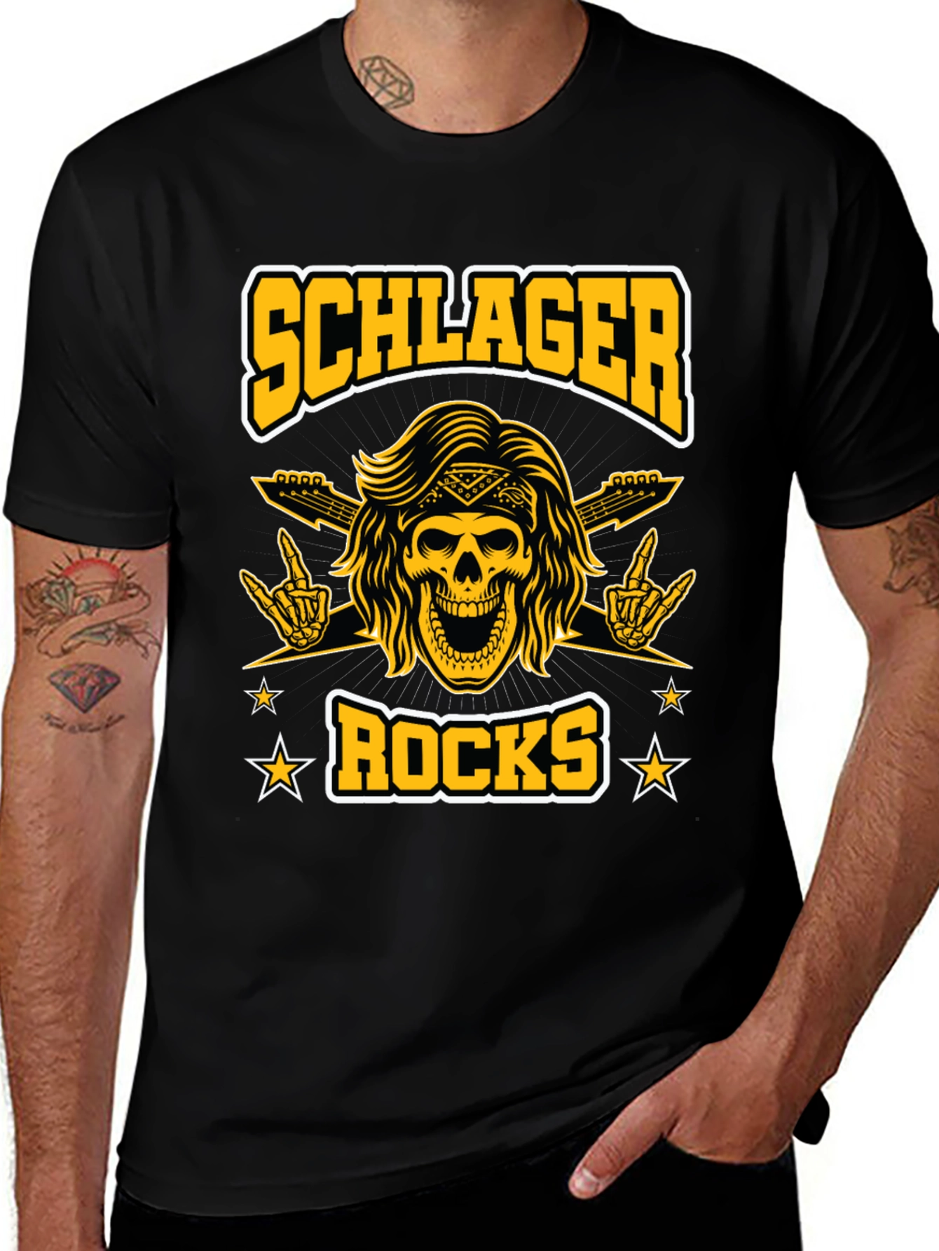 Schlager Rocks Graphic T-Shirt - Rock On!