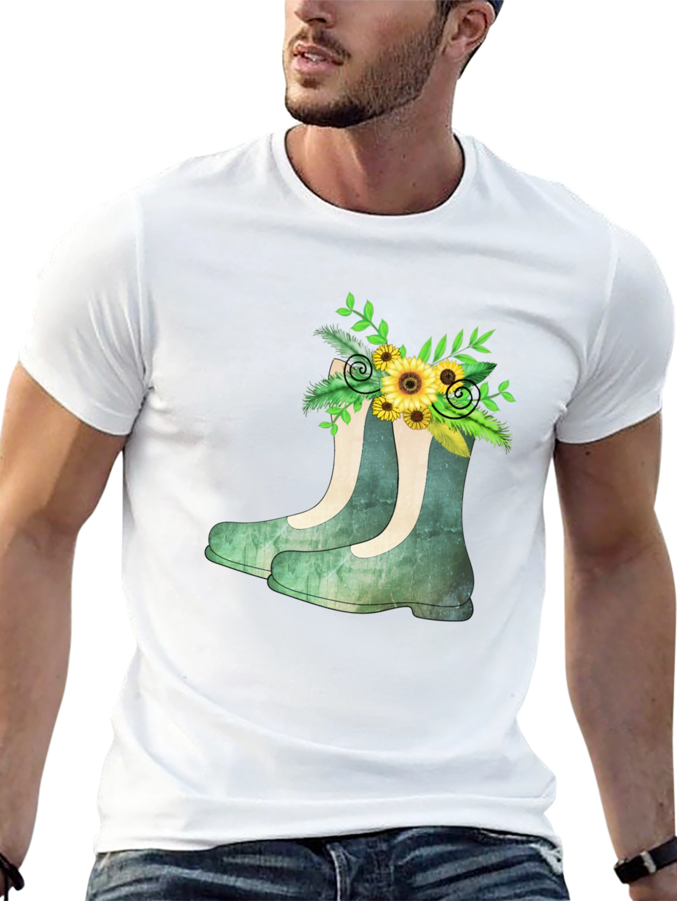 Floral Boots Graphic Tee