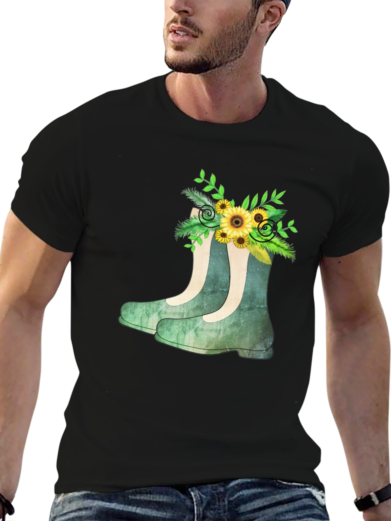 Floral Boots Graphic Tee