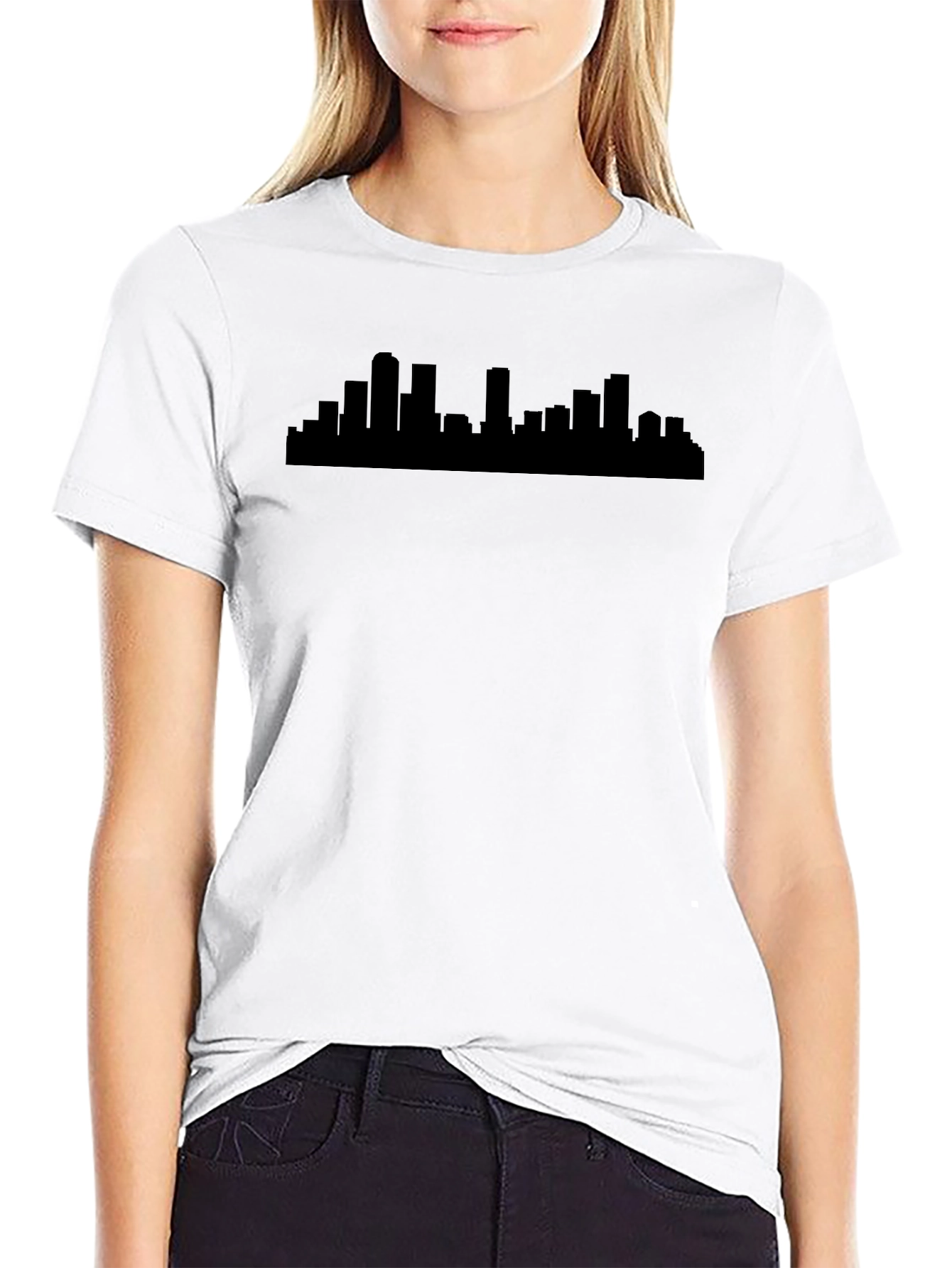 Cityscape Silhouette Tee - Modern Graphic T-Shirt