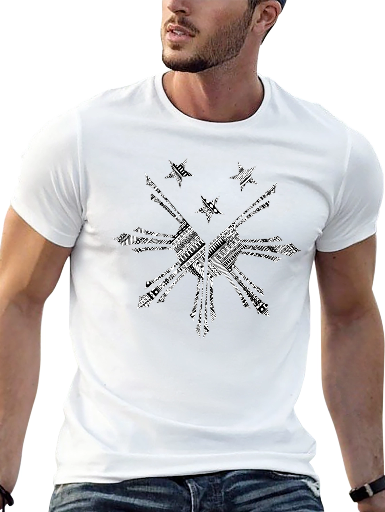 Tribal Sun Star Graphic Tee