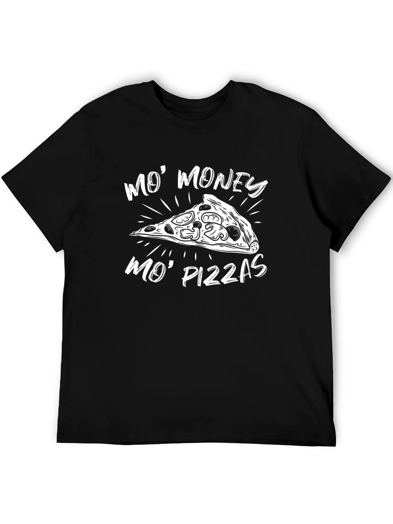 Mo Money Mo Pizzas Black Graphic Tee