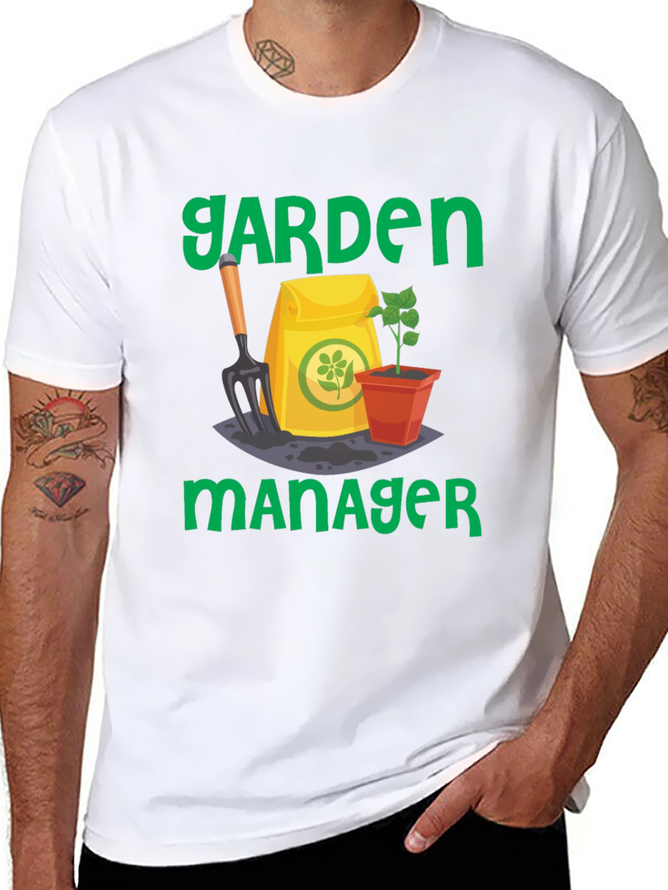 Garden Manager Graphic T-Shirt Gardener Gift