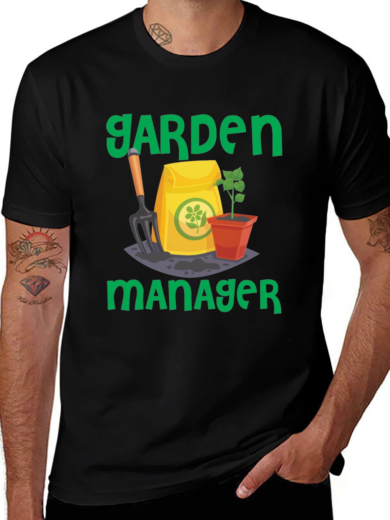 Garden Manager Graphic T-Shirt Gardener Gift