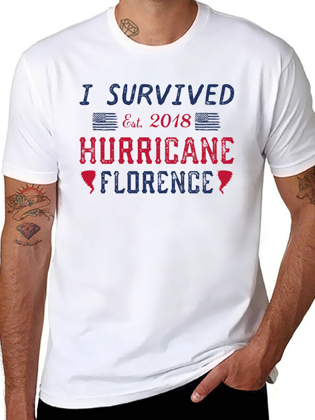 I Survived Hurricane Florence 2018 Graphic Tee