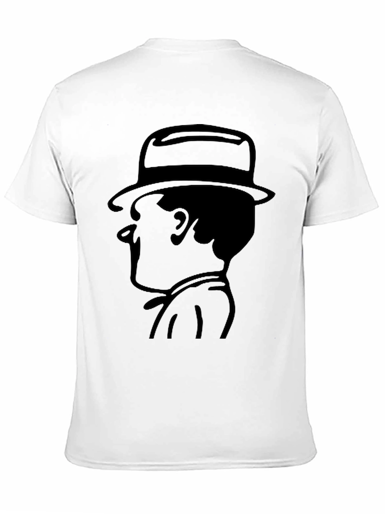 Retro Detective Silhouette Black T-Shirt