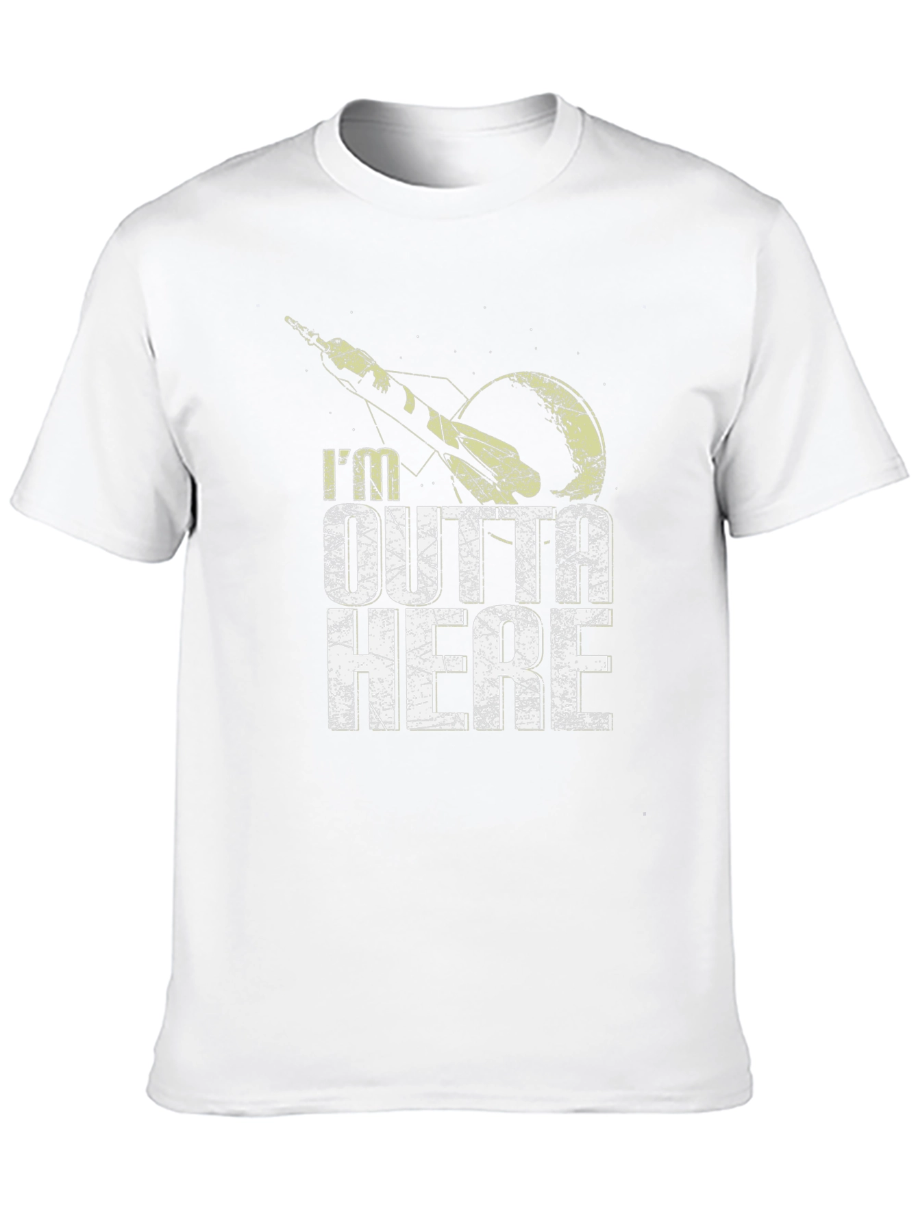 Im Outta Here Graphic Tee - Space Rocket T-Shirt