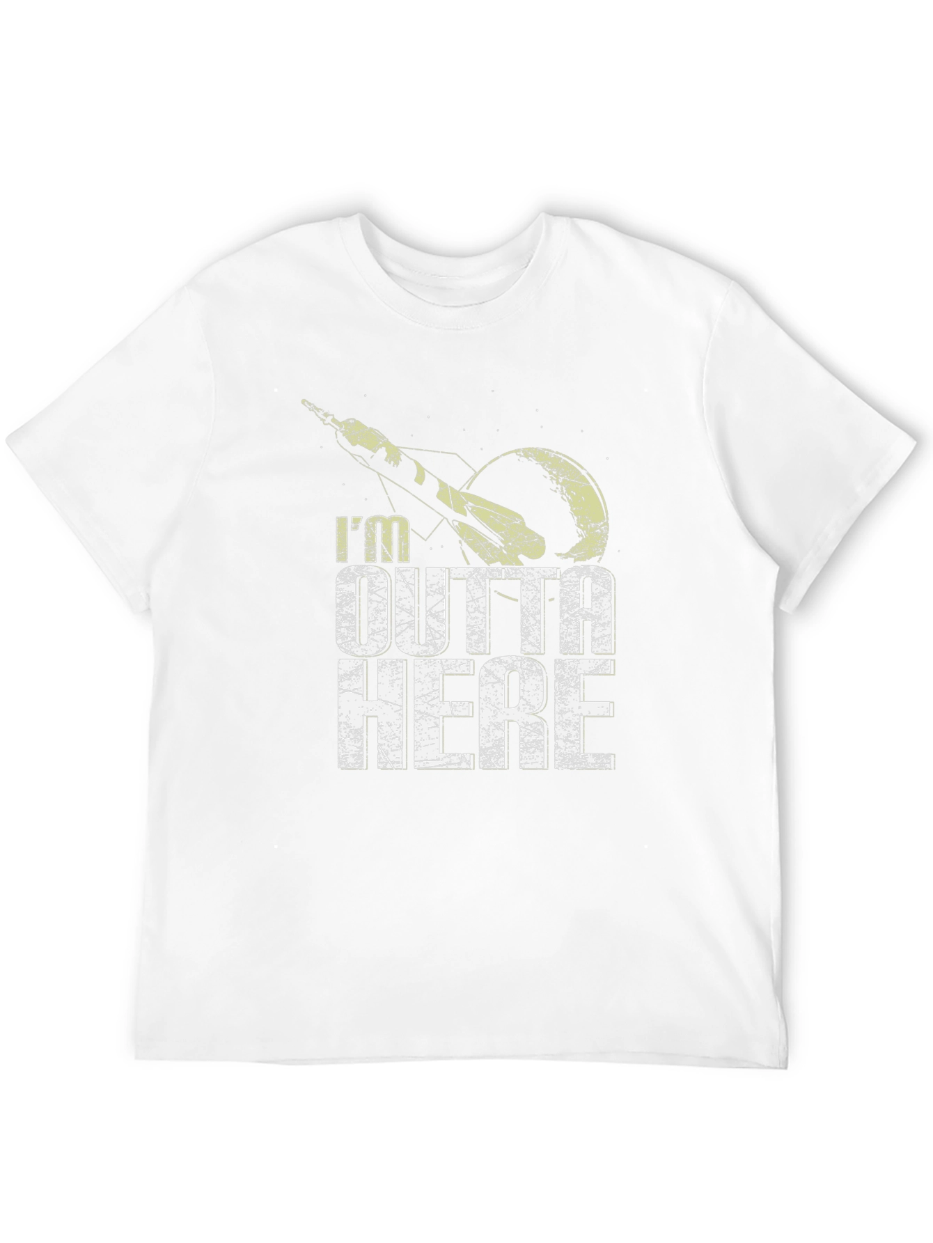 Im Outta Here Graphic Tee - Space Rocket T-Shirt