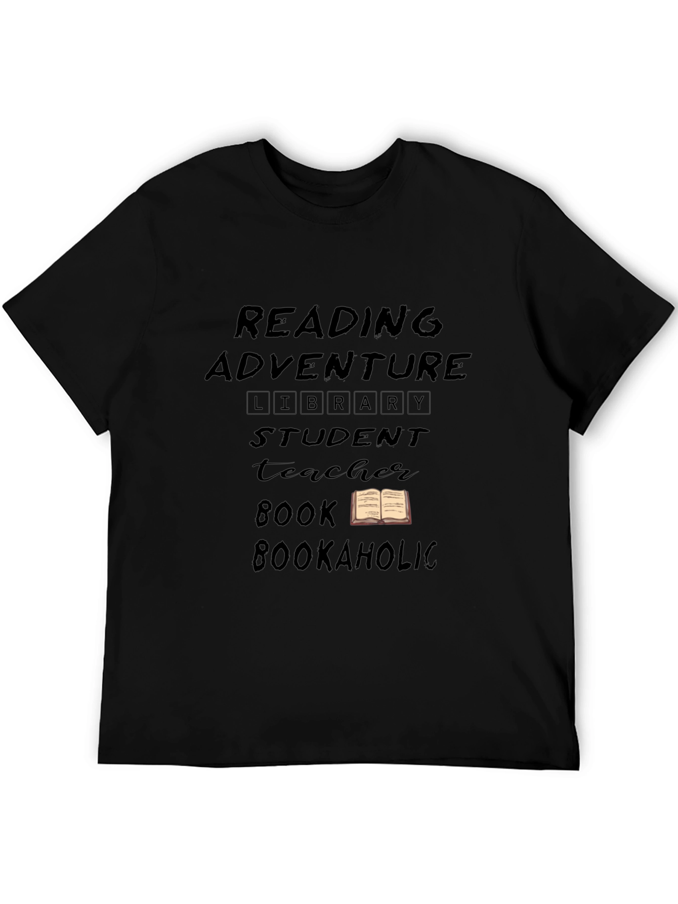 Reading Adventure Black T-Shirt