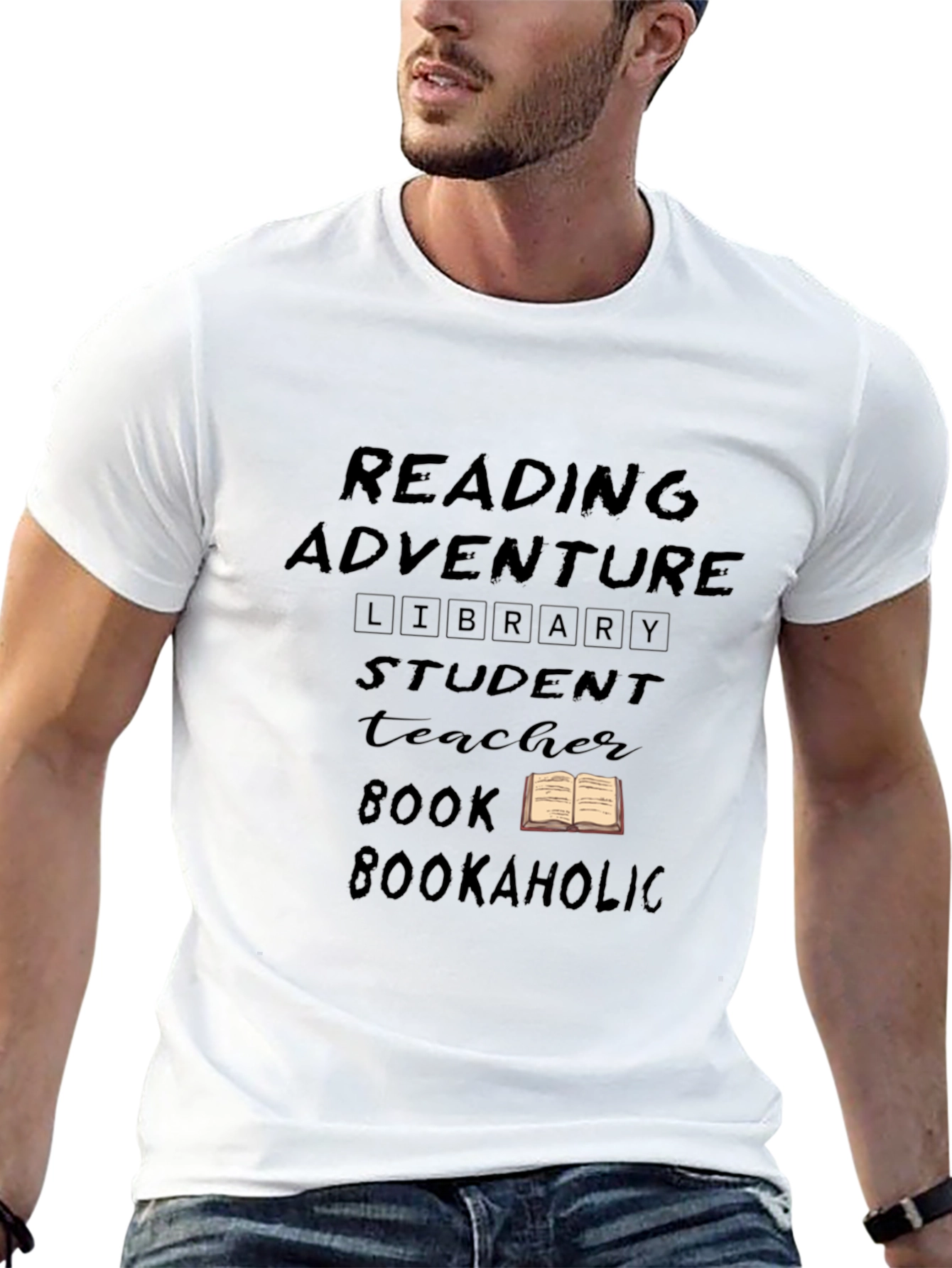 Reading Adventure Black T-Shirt