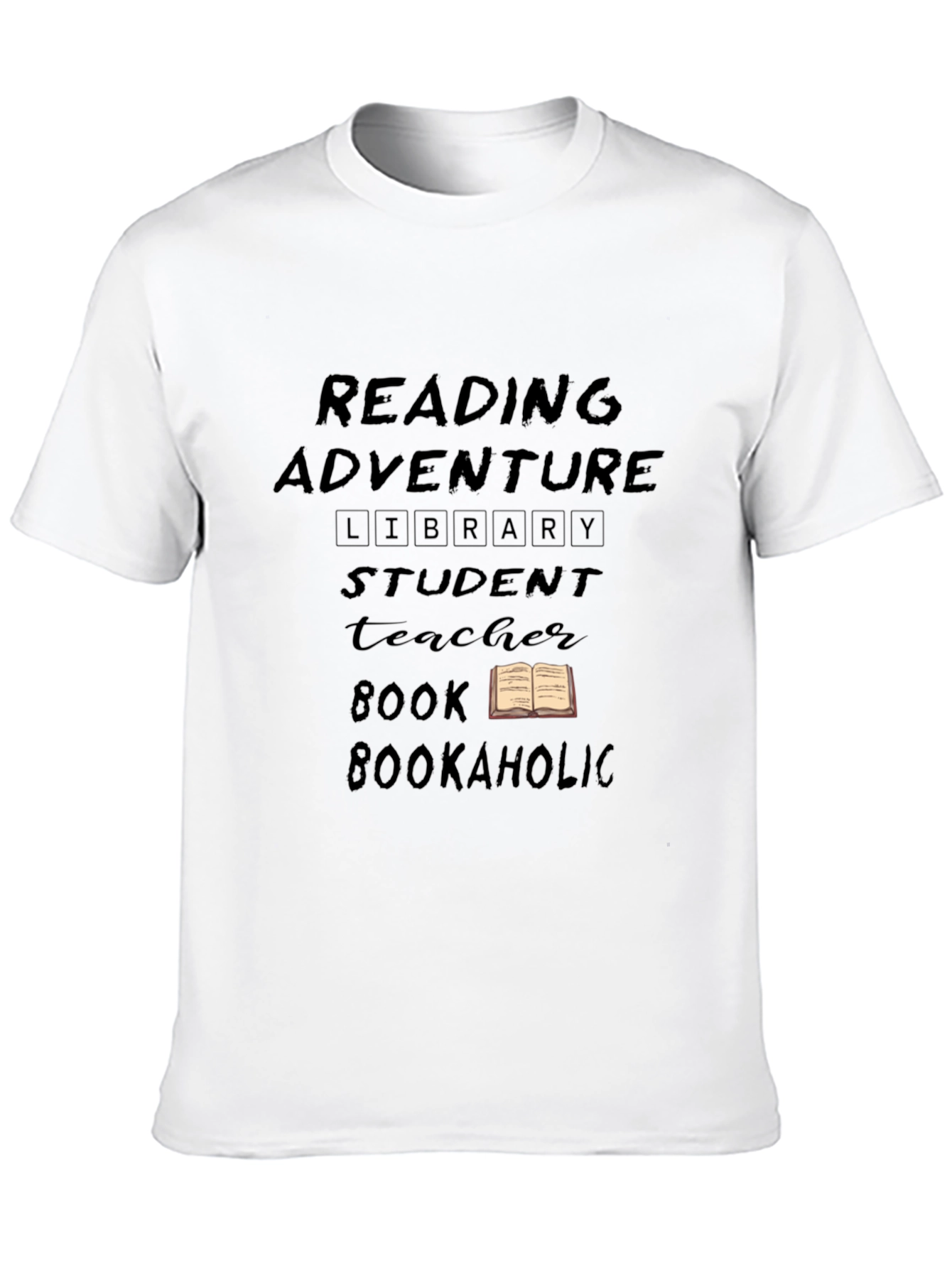 Reading Adventure Black T-Shirt