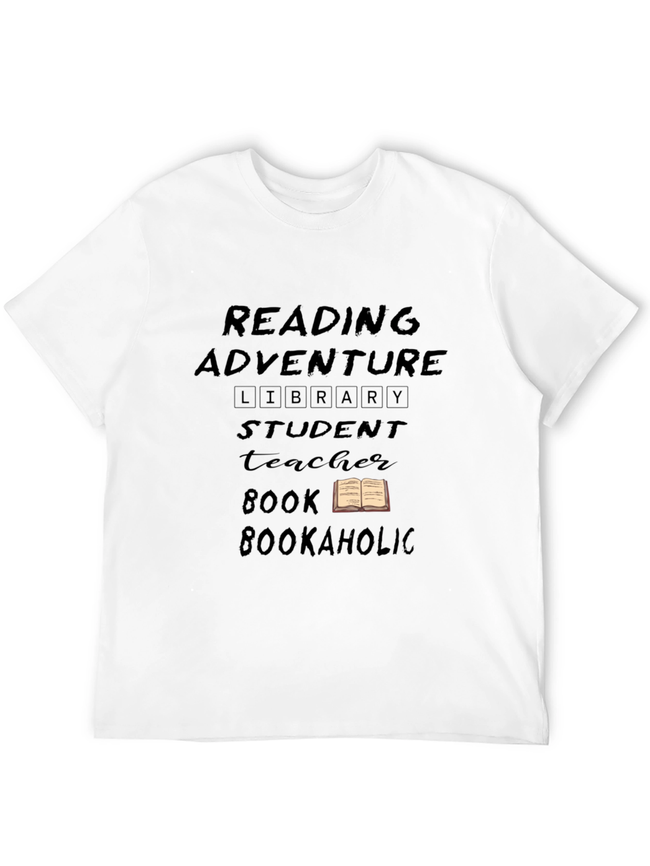 Reading Adventure Black T-Shirt