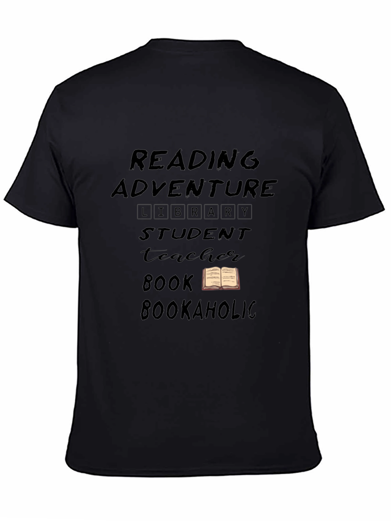 Reading Adventure Black T-Shirt