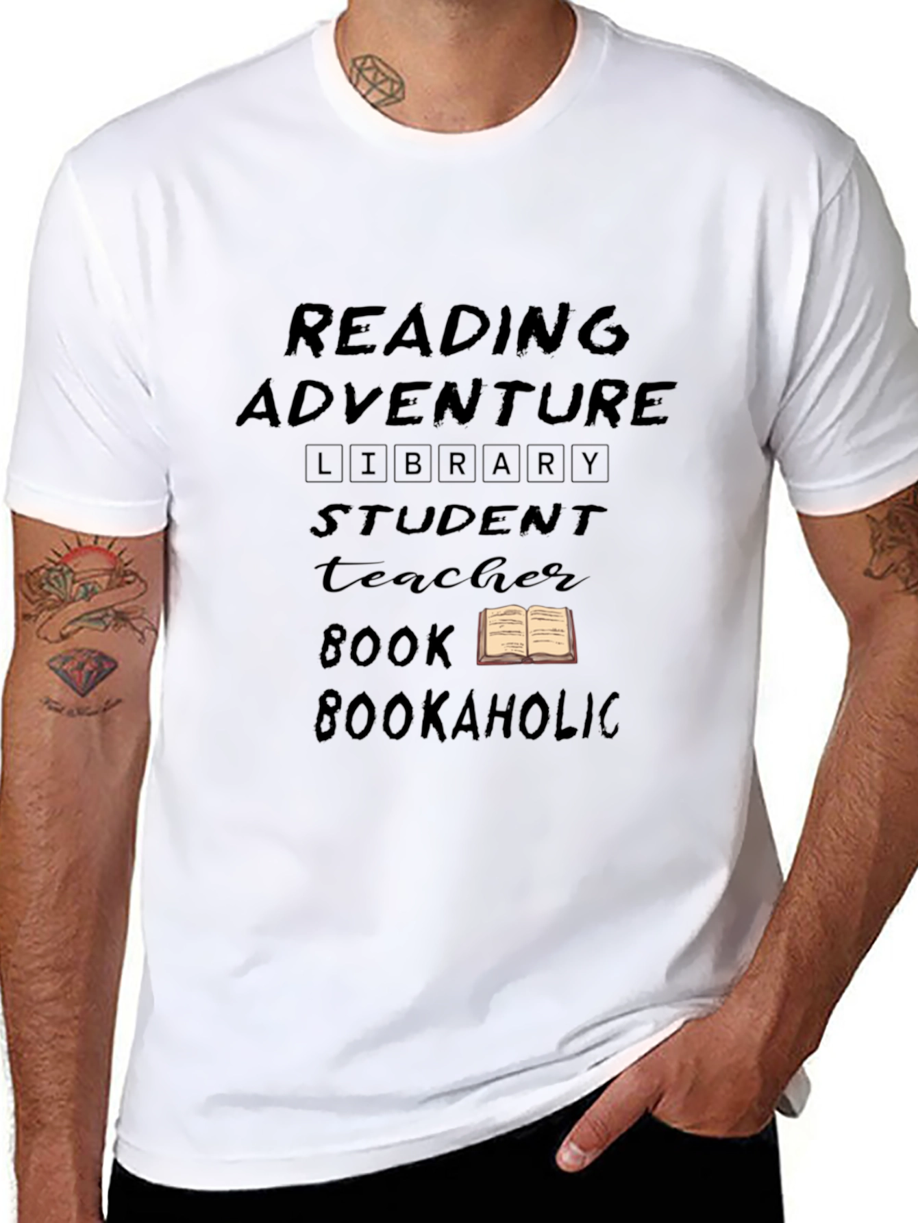Reading Adventure Black T-Shirt