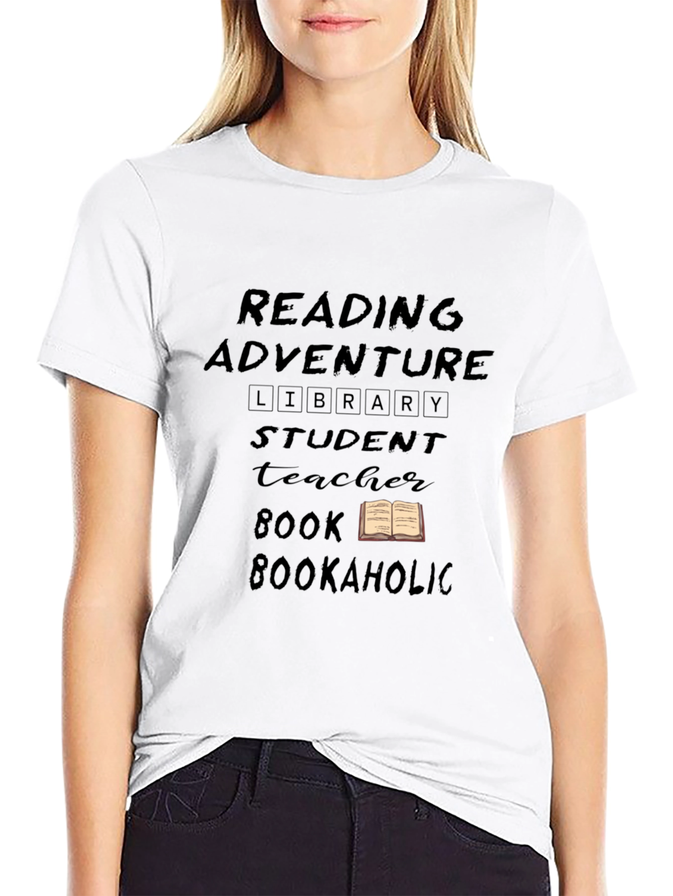 Reading Adventure Black T-Shirt