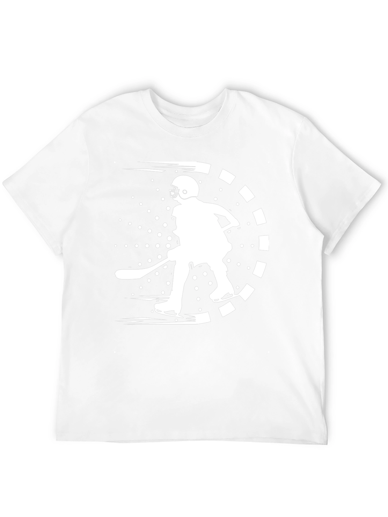 Hockey Player Graphic Tee - Black