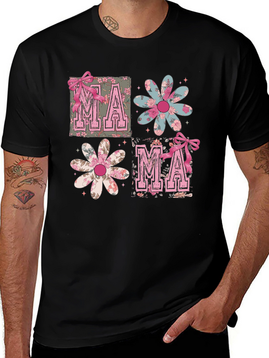 Floral Mama Graphic Tee - Cute Mothers Day Shirt