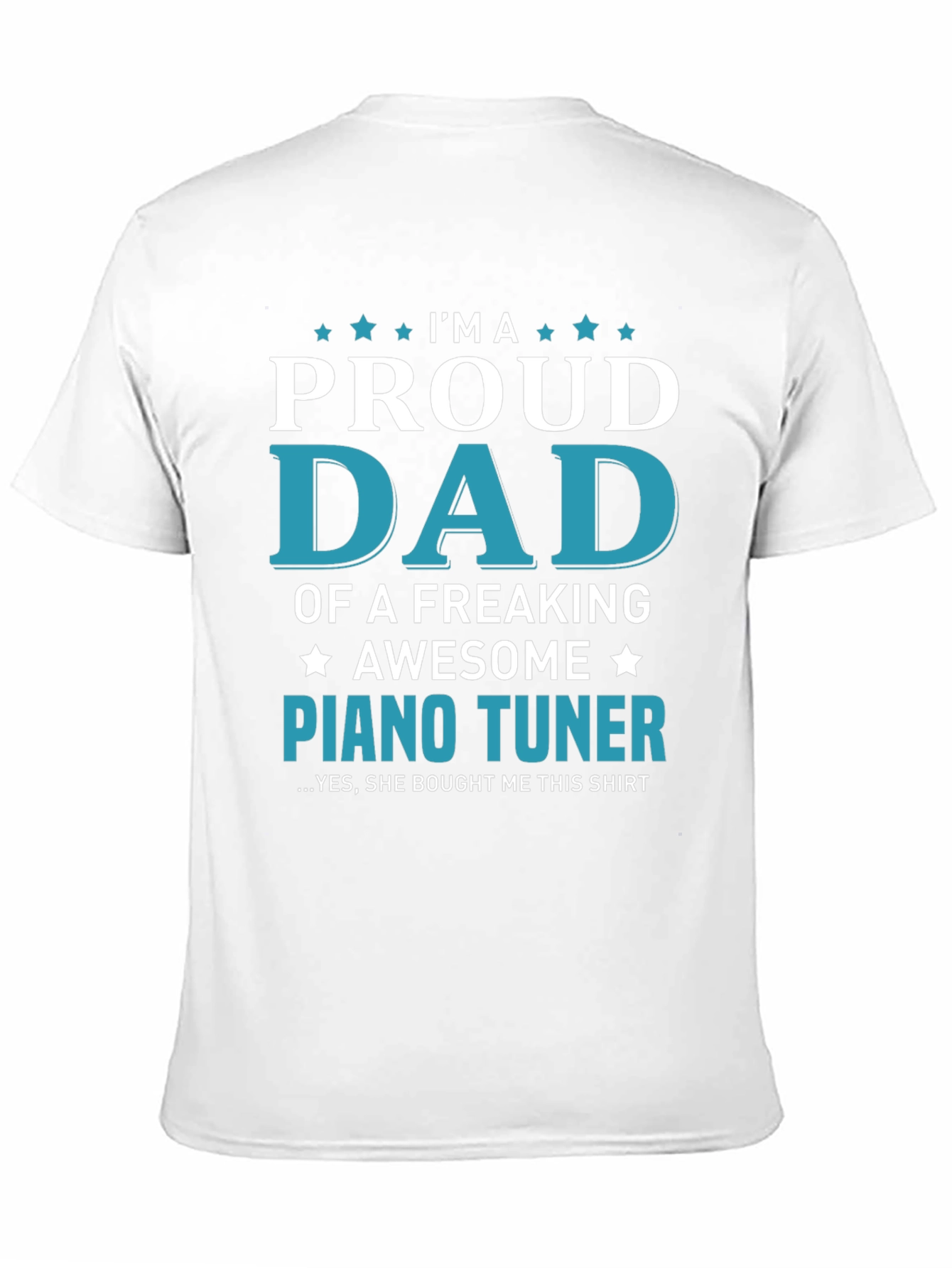Proud Dad Piano Tuner Graphic Tee