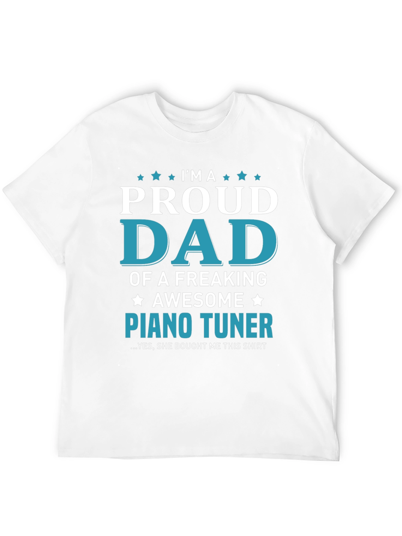 Proud Dad Piano Tuner Graphic Tee