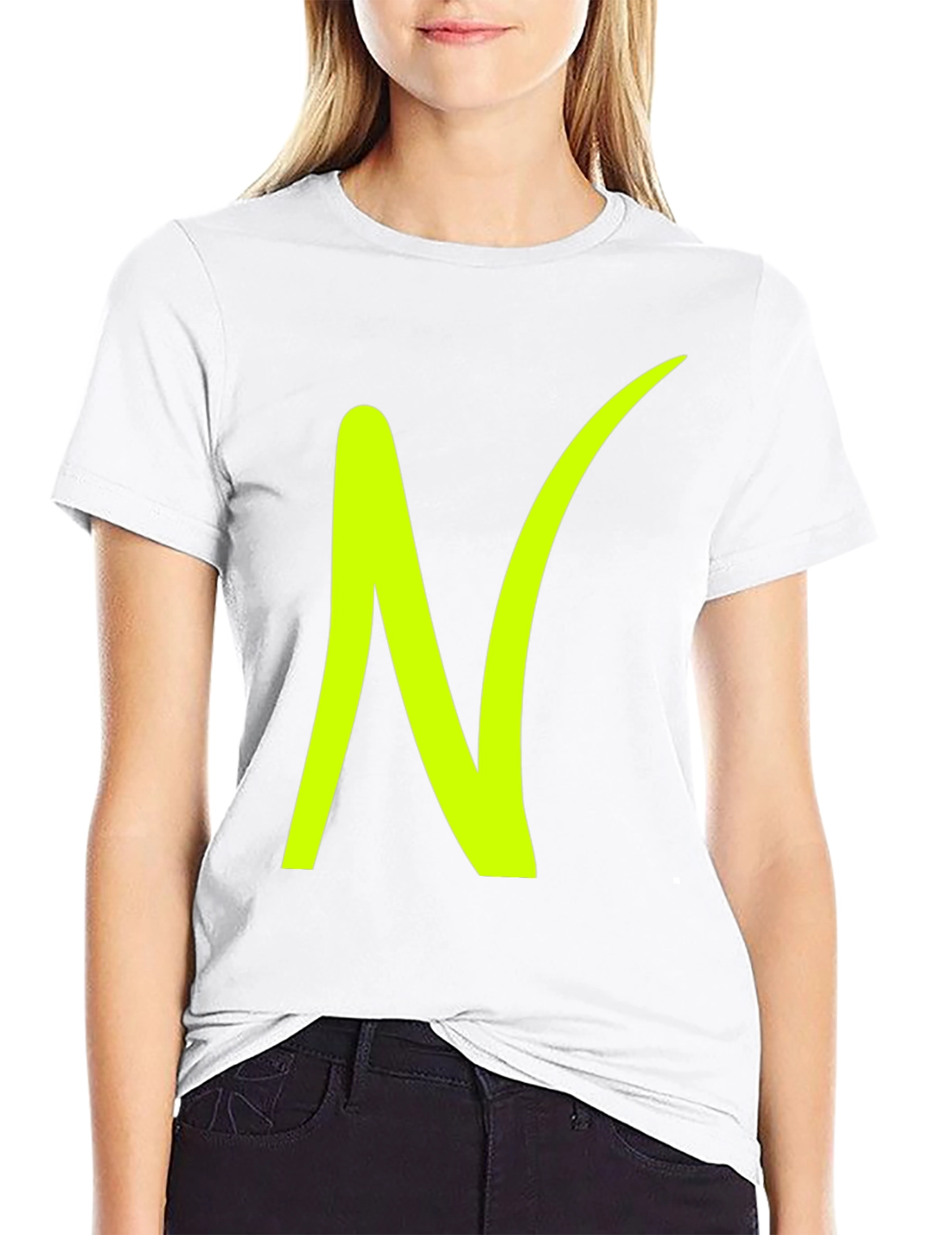 Bold N Graphic Tee - Stylish Cotton Blend T-Shirt
