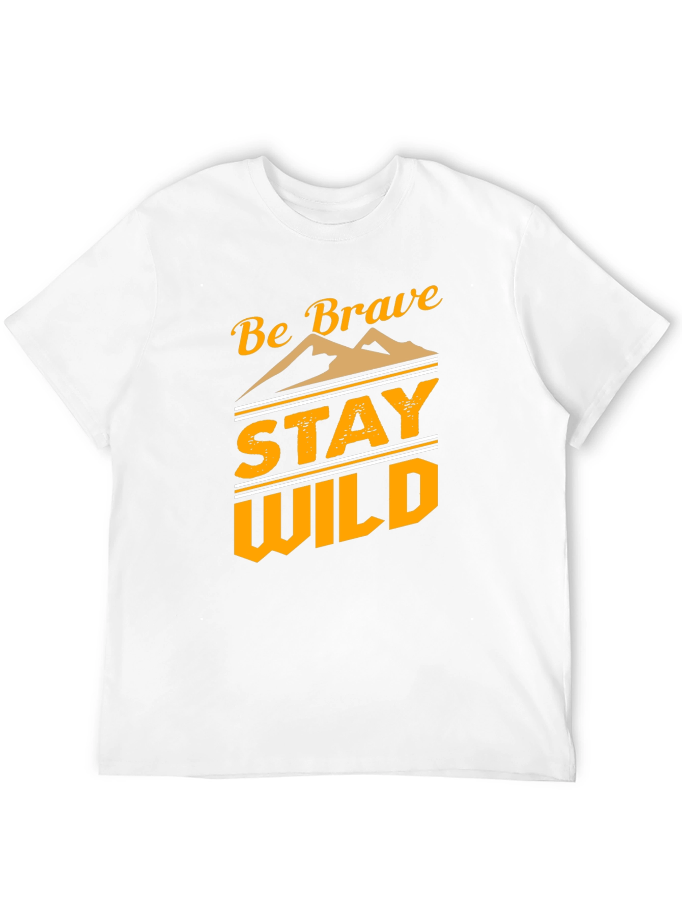 Be Brave Stay Wild Graphic Tee - Black