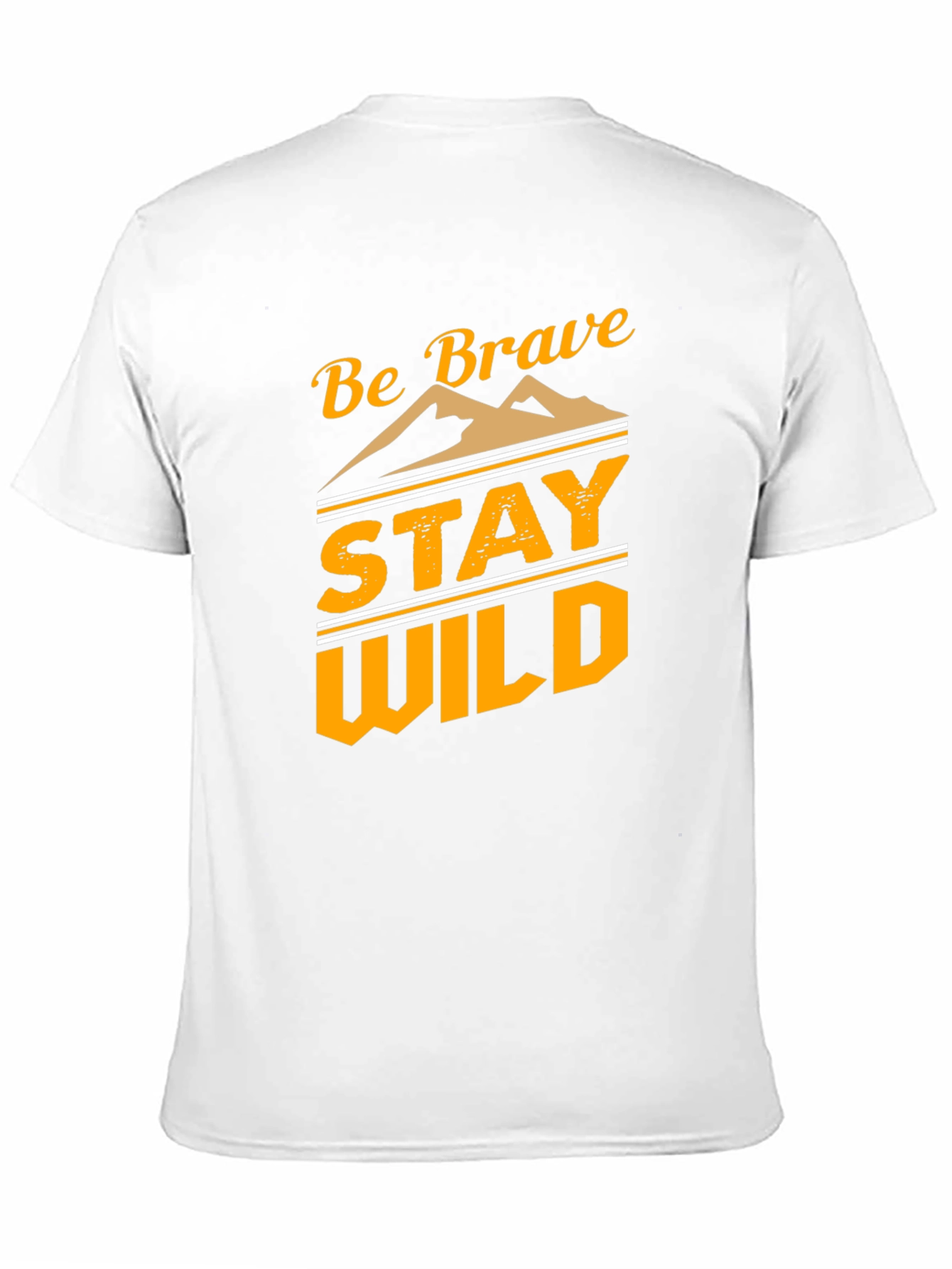 Be Brave Stay Wild Graphic Tee - Black