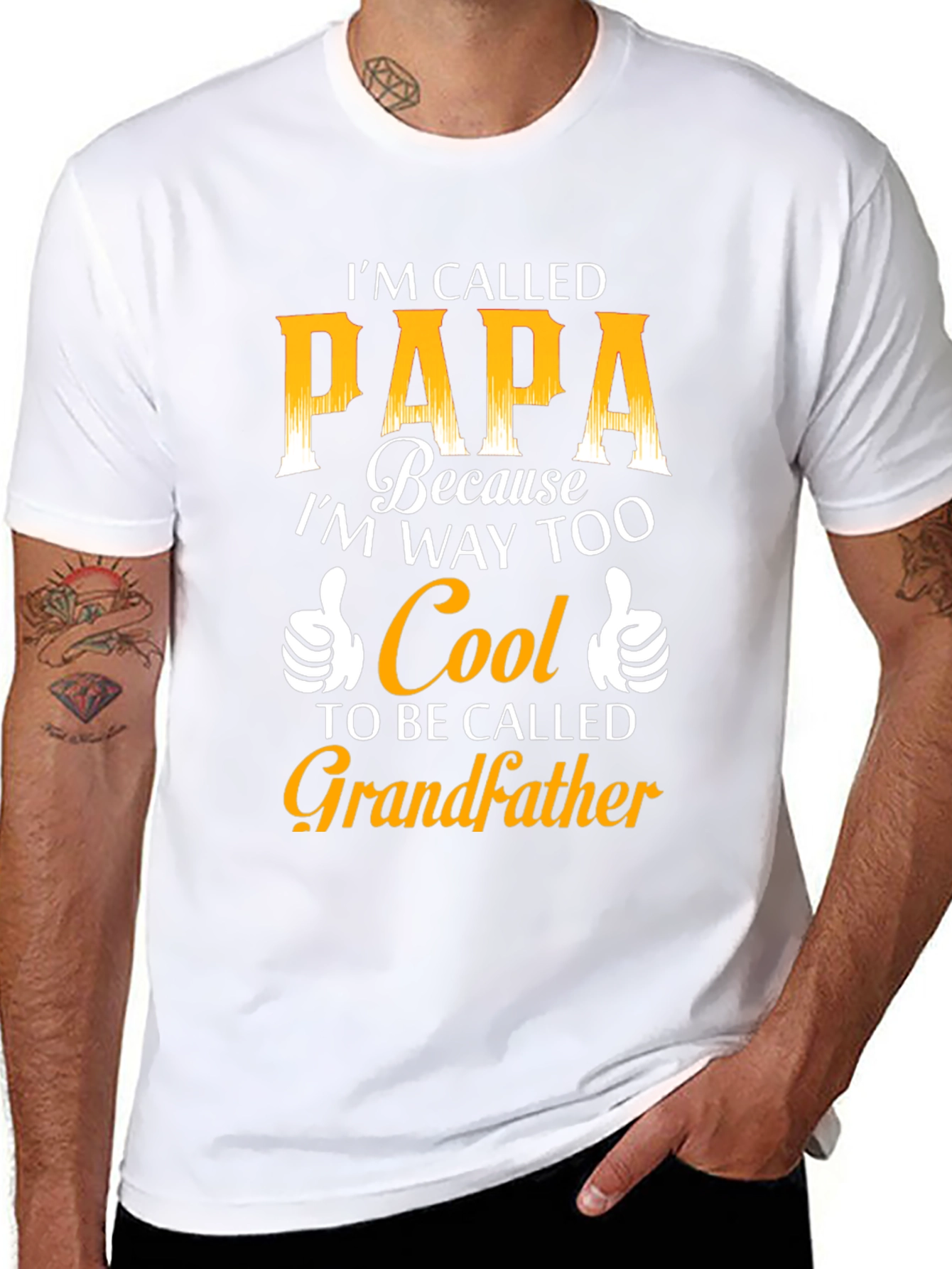 Cool Papa T-Shirt: Too Cool for Grandfather