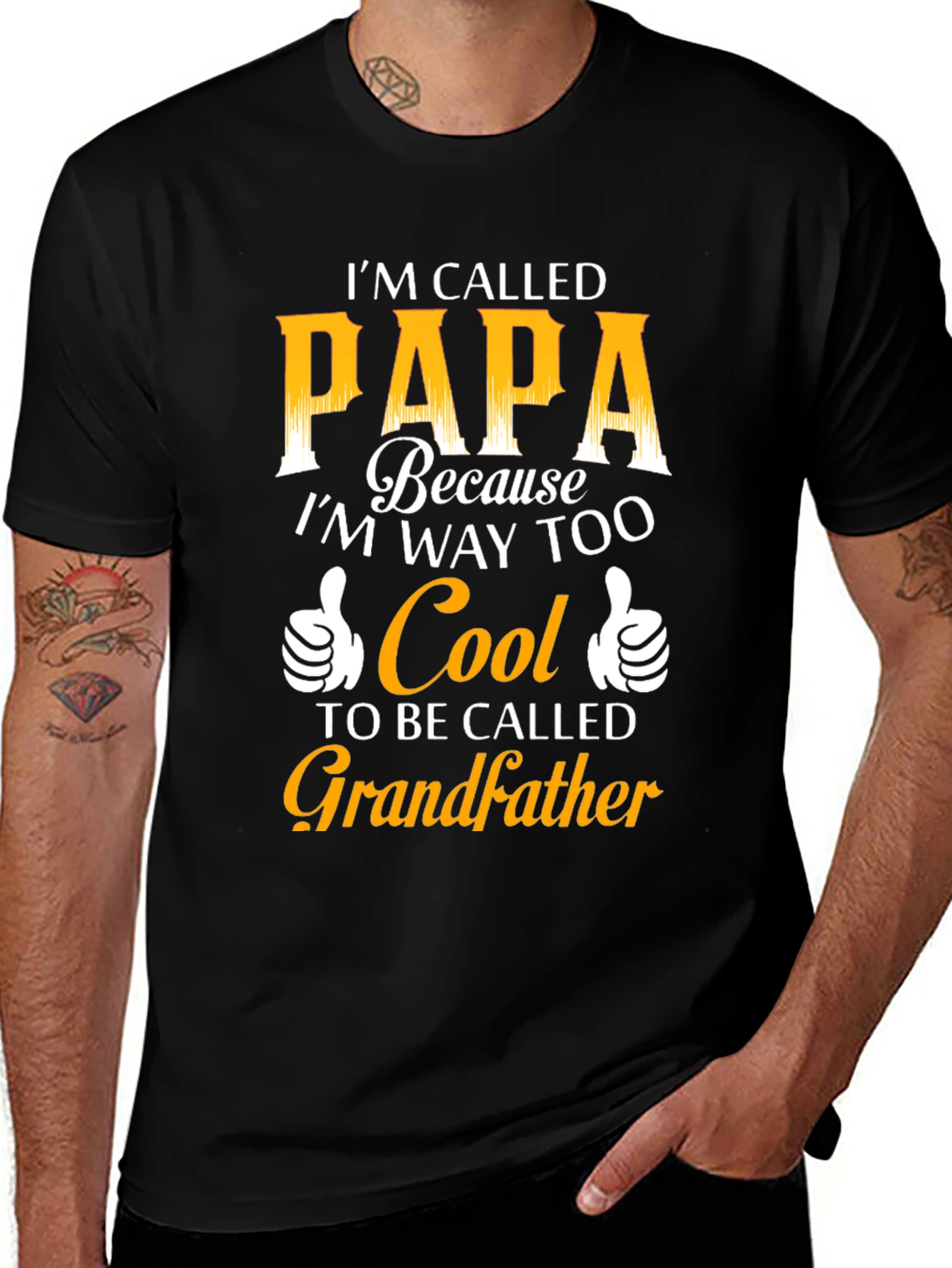 Cool Papa T-Shirt: Too Cool for Grandfather