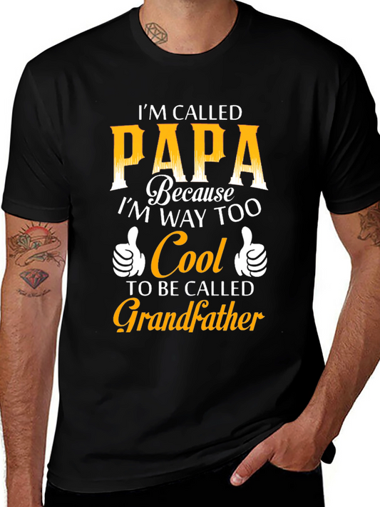 Cool Papa T-Shirt: Too Cool for Grandfather