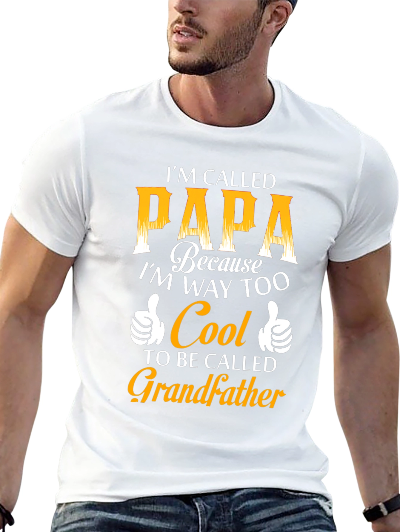 Cool Papa T-Shirt: Too Cool for Grandfather