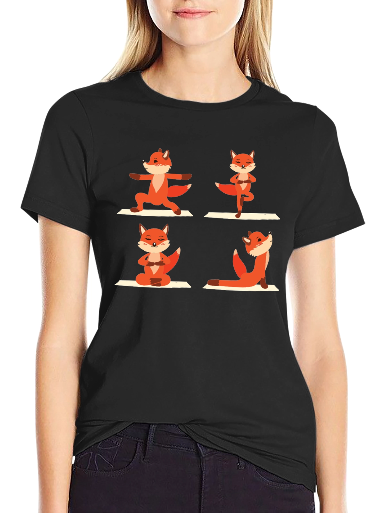 Yoga Fox Graphic Tee