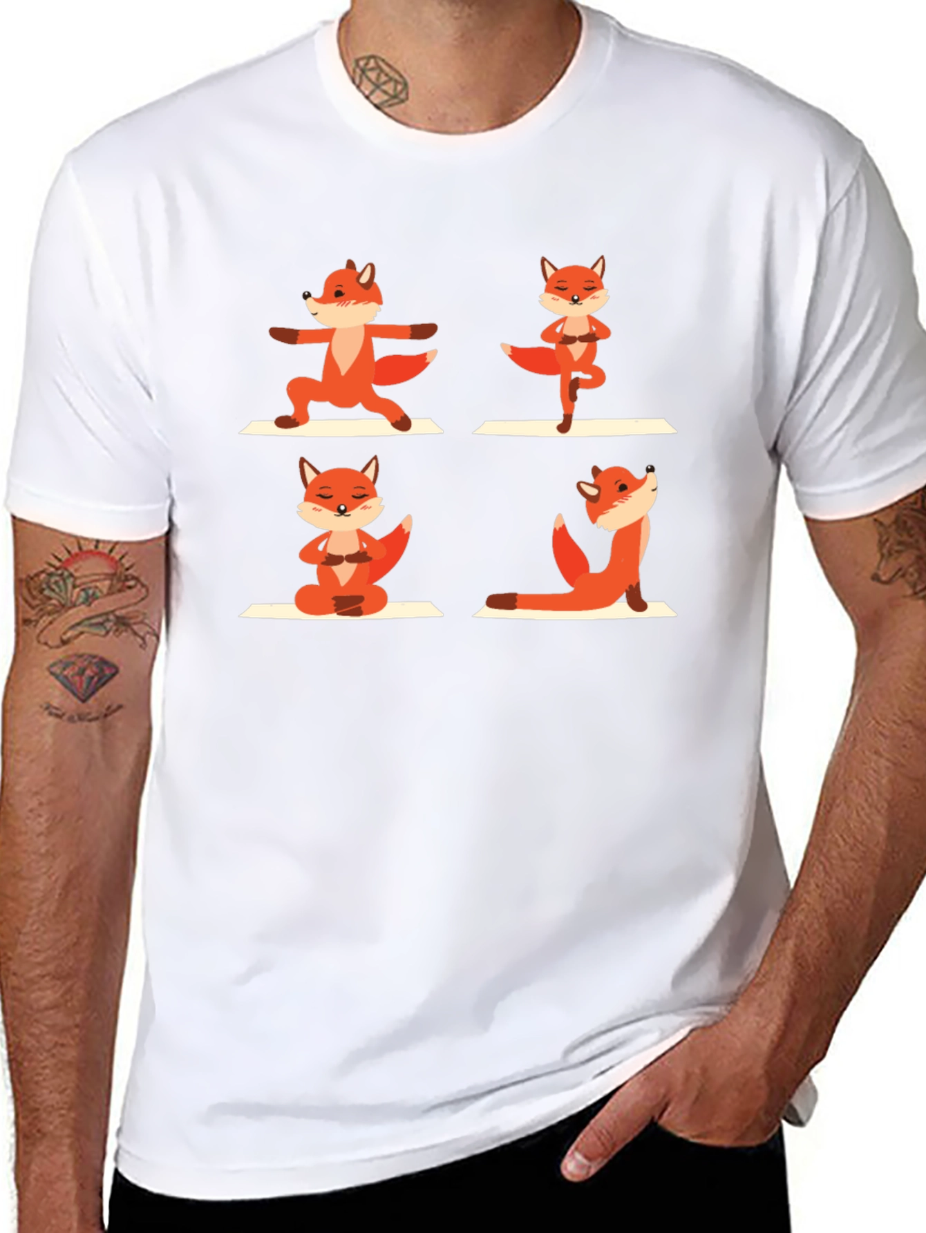 Yoga Fox Graphic Tee