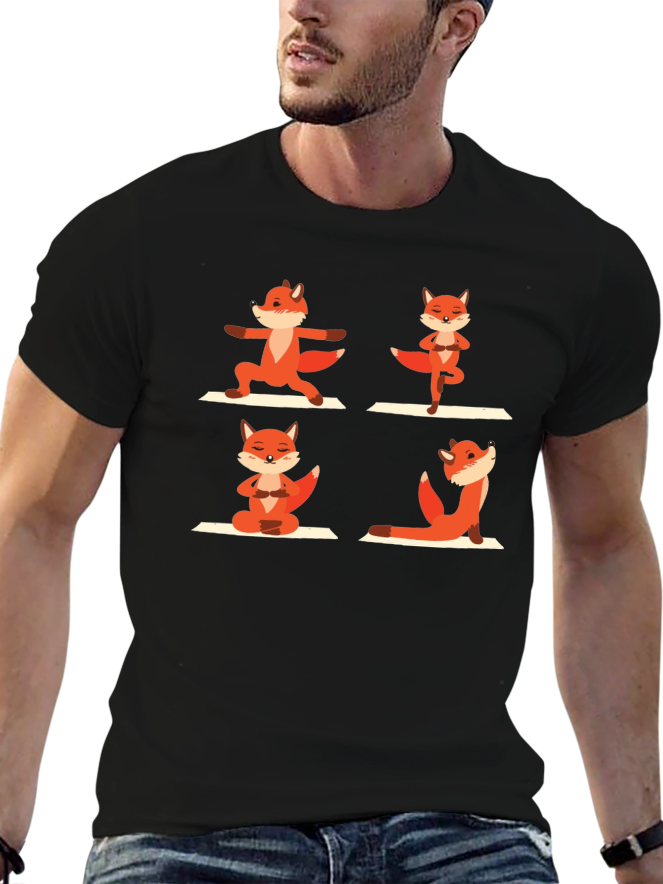 Yoga Fox Graphic Tee