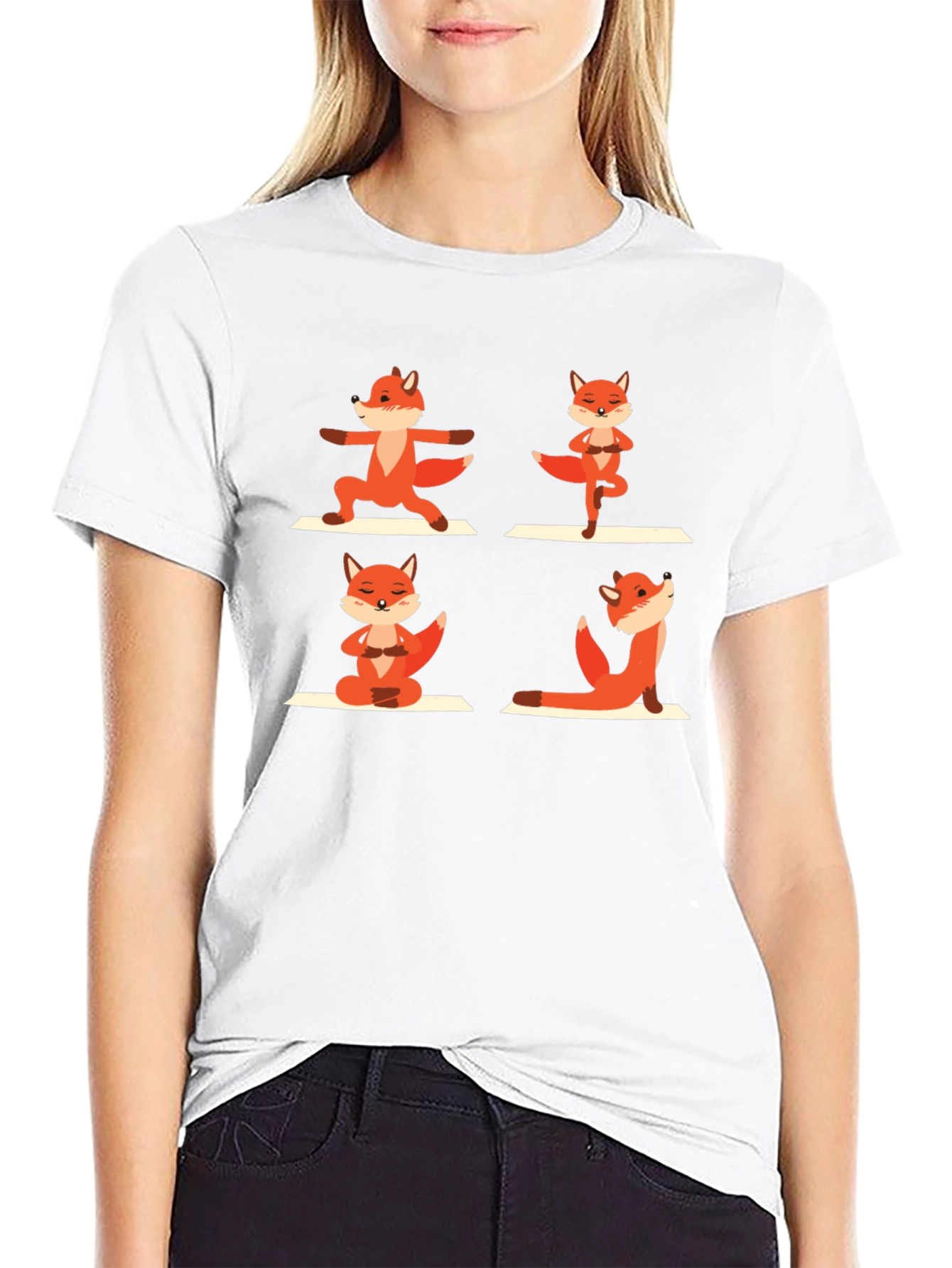 Yoga Fox Graphic Tee