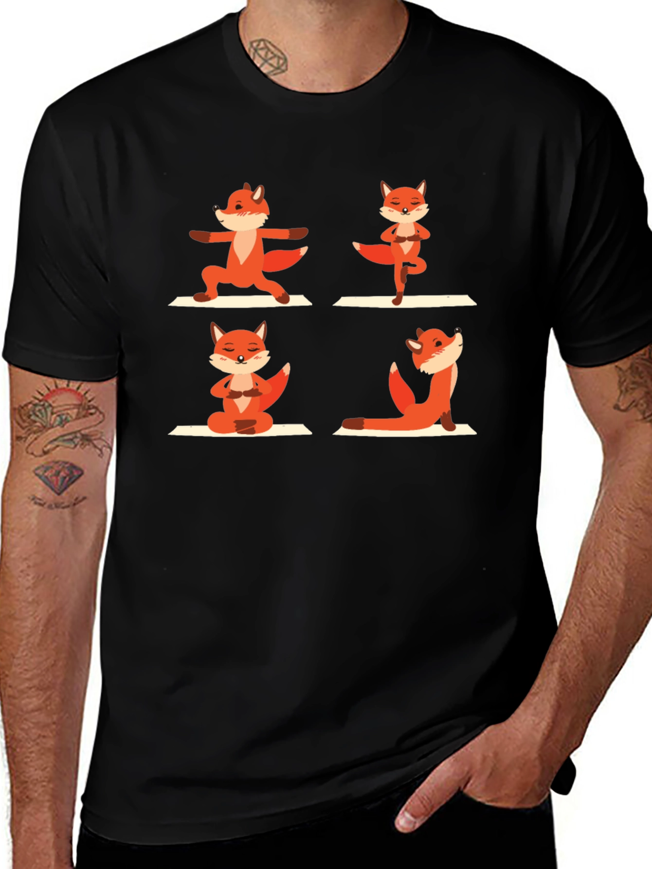 Yoga Fox Graphic Tee