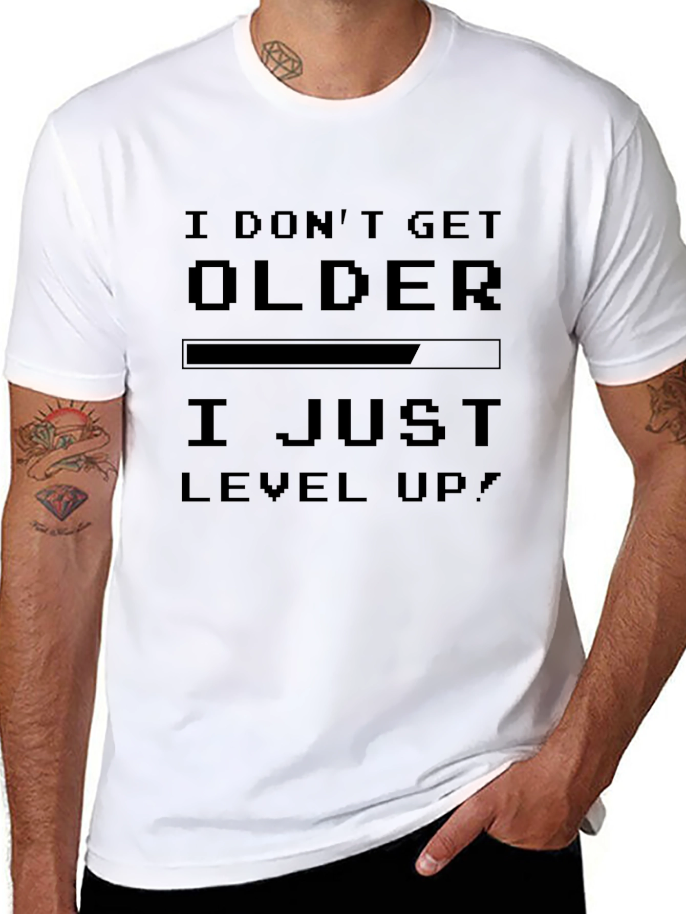I Dont Get Older I Level Up Black T-Shirt